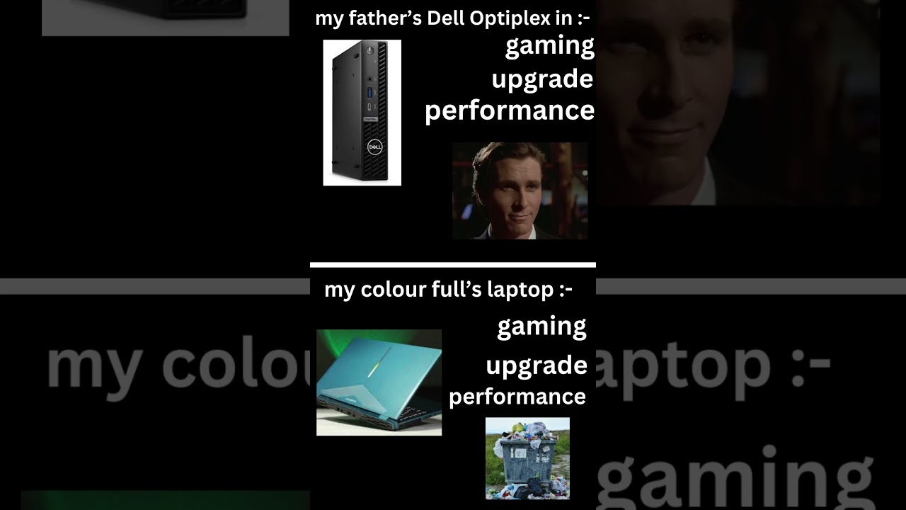 My father&rsquo;s Dell optiplex  vs My colour full's Laptop  @NikTek @zWORMzGaming @METAPCs