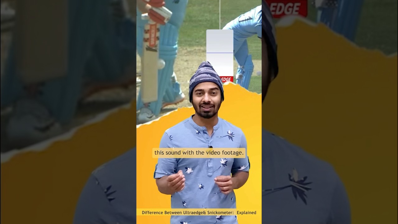 Difference between Snickometer and Ultra-edge: Explained #cricket #shorts #youtubeshorts