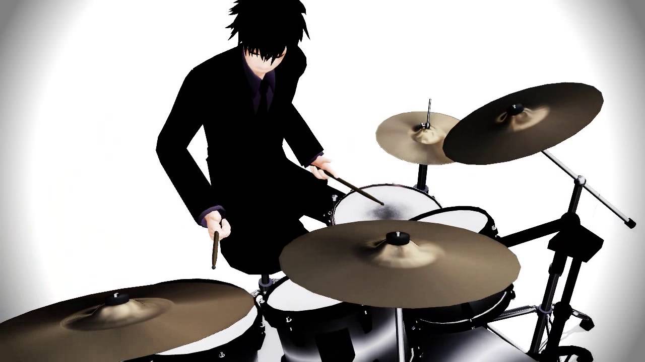 MMD Hibari - Monster (drum cover)