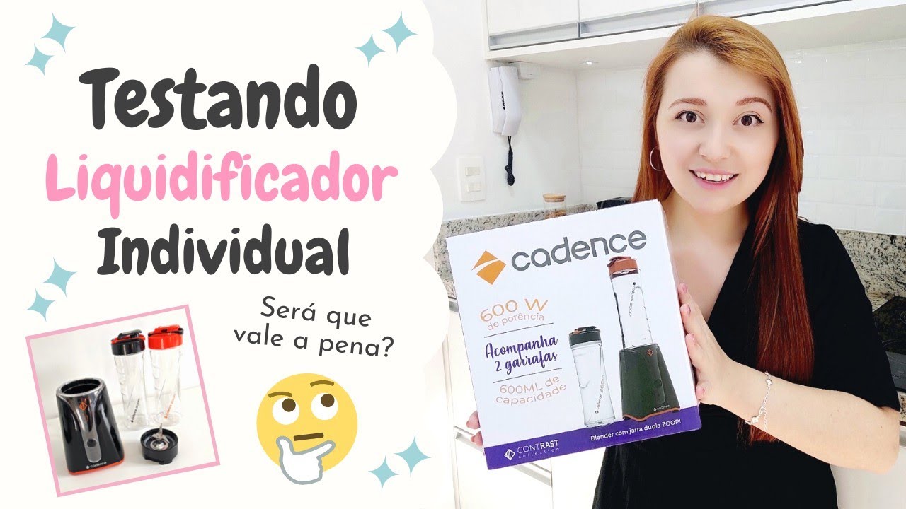 Testando o Liquidificador Individual - Cadence | Thayná Vale - Meu Studio
