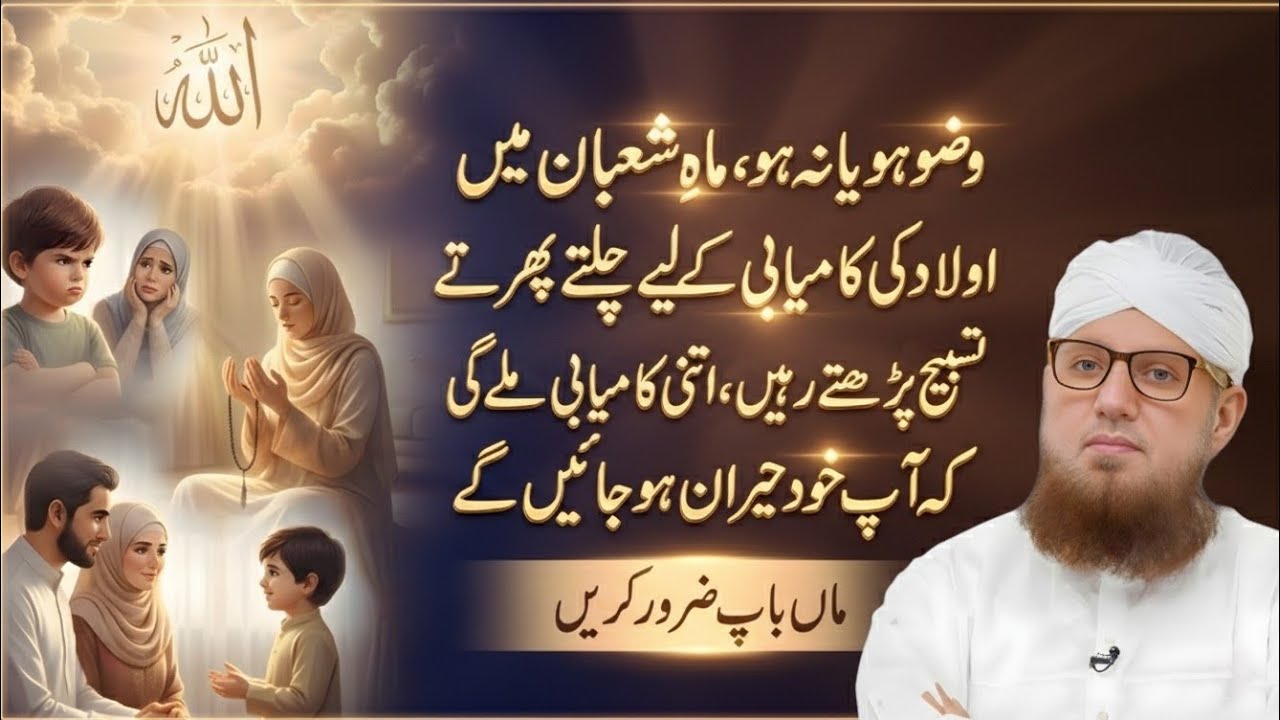 Wazzu Ho Ya Na Ho! Mahe Shaban Mein Aulad Ke Liye Ye Powerful Tasbeeh Zaroor Parhein | Habib Attari