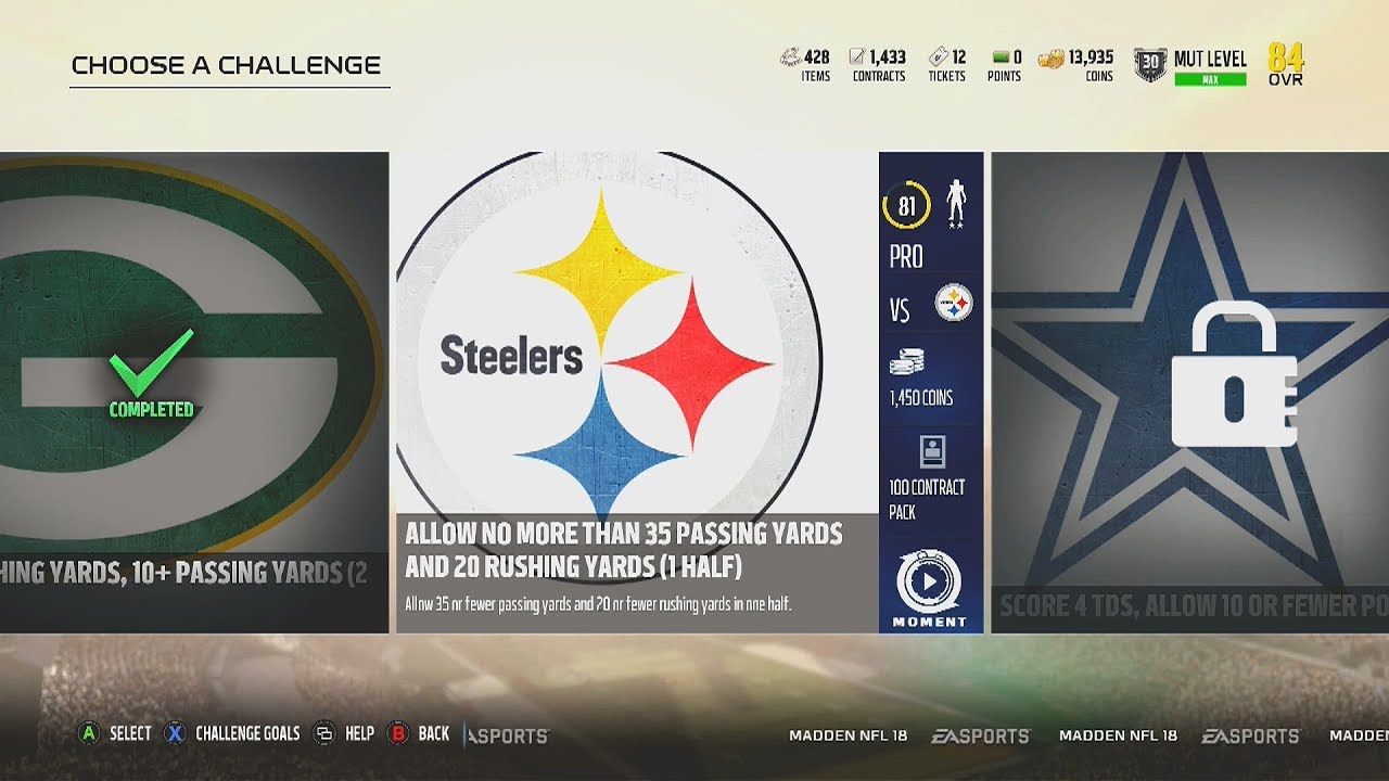 Madden NFL 18 | Gauntlet | Rookie Challenge #29 | Allow No More Than 35 Pass & 20 Rush Yrds