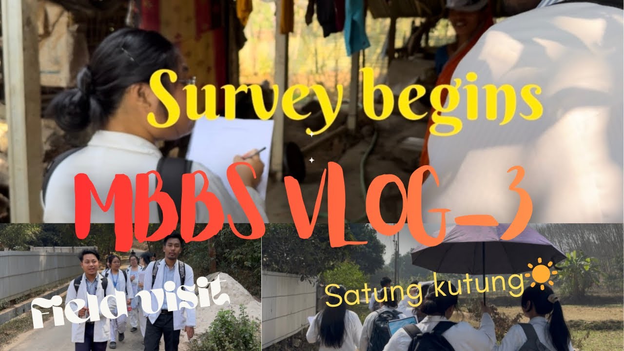 MBBS VLOG-3 || Field Visit🌱 || Medical dairies ✨🩺