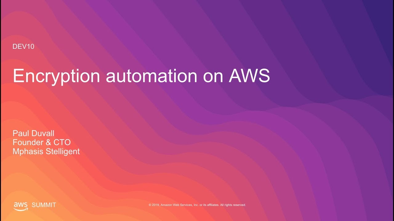 Encryption automation on AWS