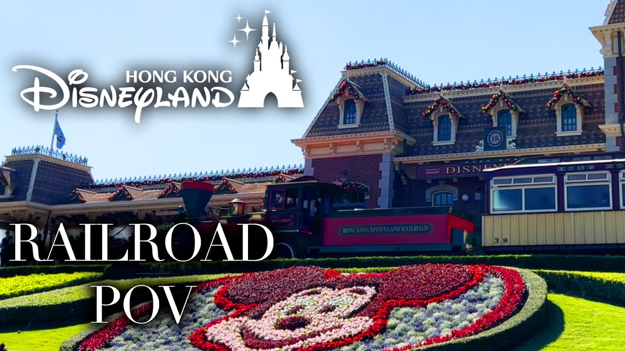 Hong Kong Disneyland Railroad | Full Ride Through | 2023 | 4K