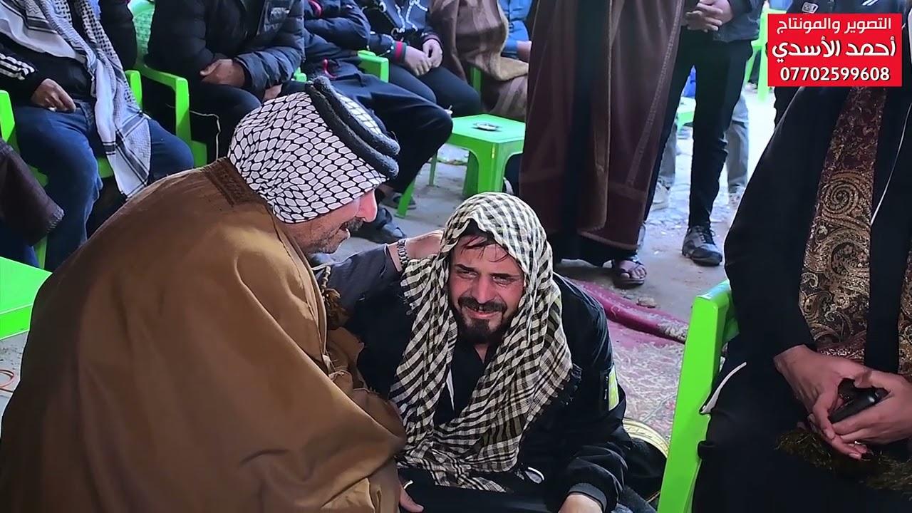 مجلس عزاء ثالث المرحومه ام رعد الركابي بصوت الناعي ملا محمود الساعدي