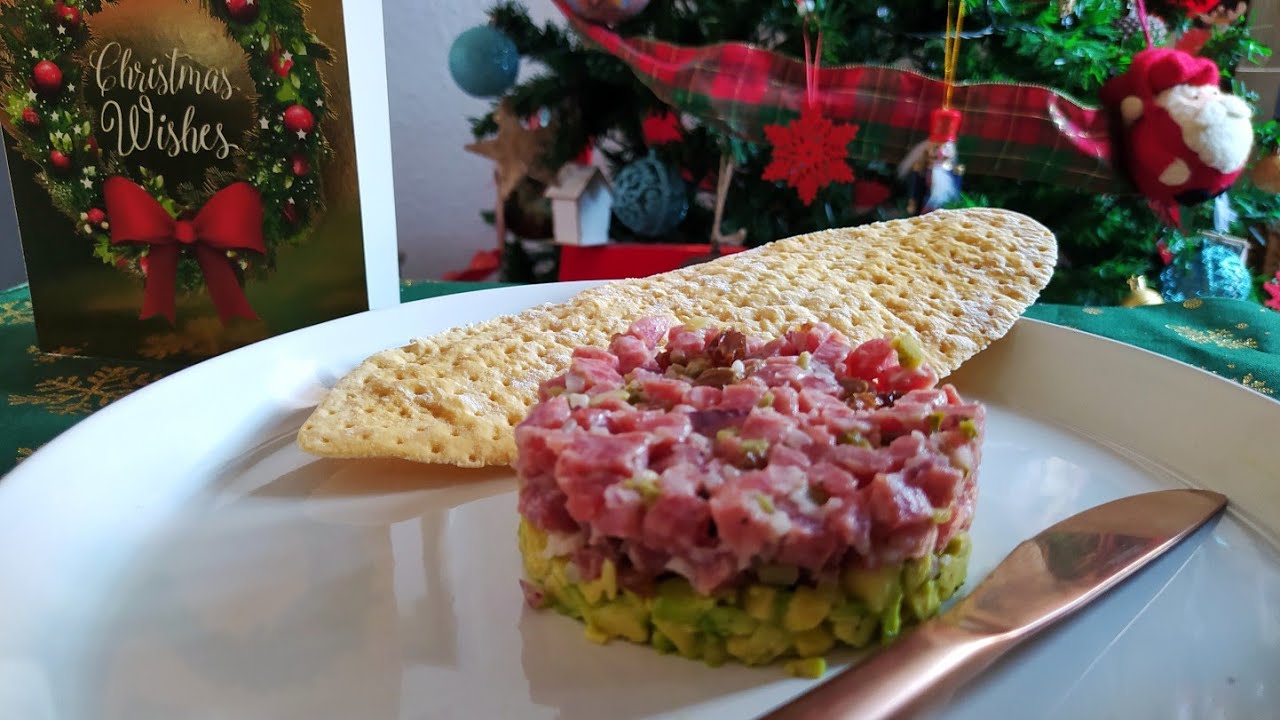 Tartar de salchichón de Malaga