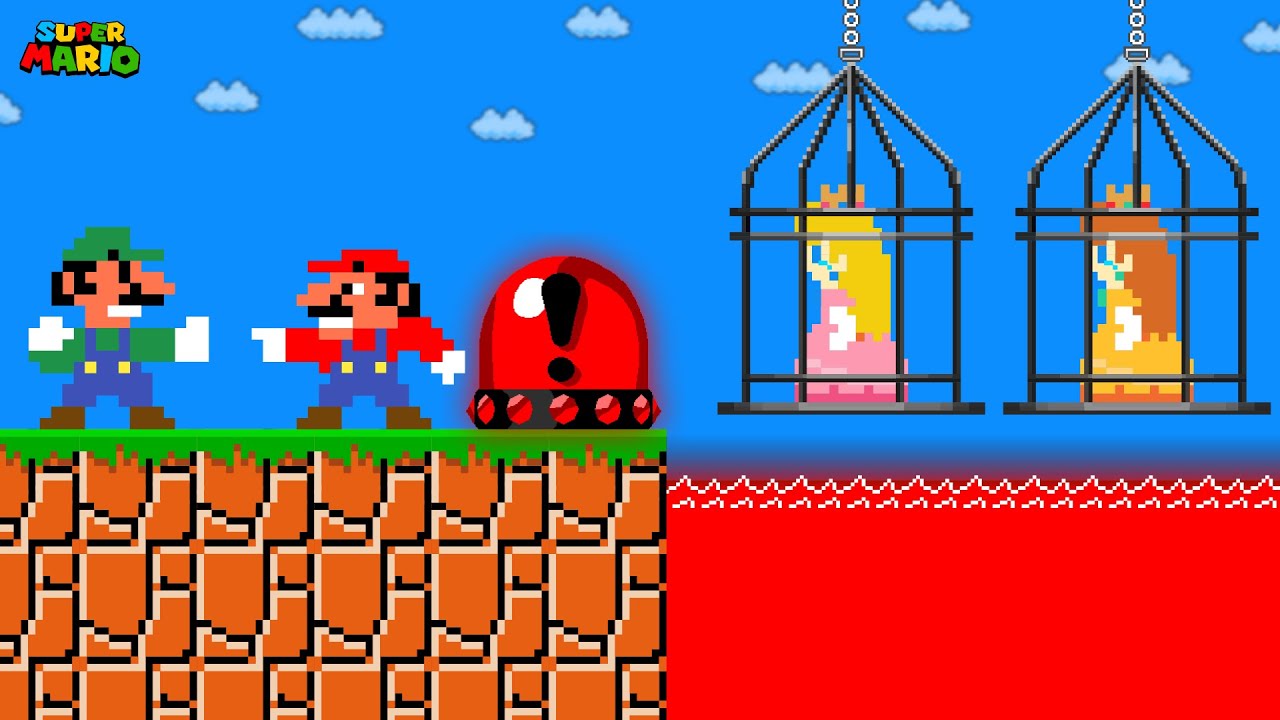 Mario and Luigi wants to rescue Peach and Daisy | Game Animation