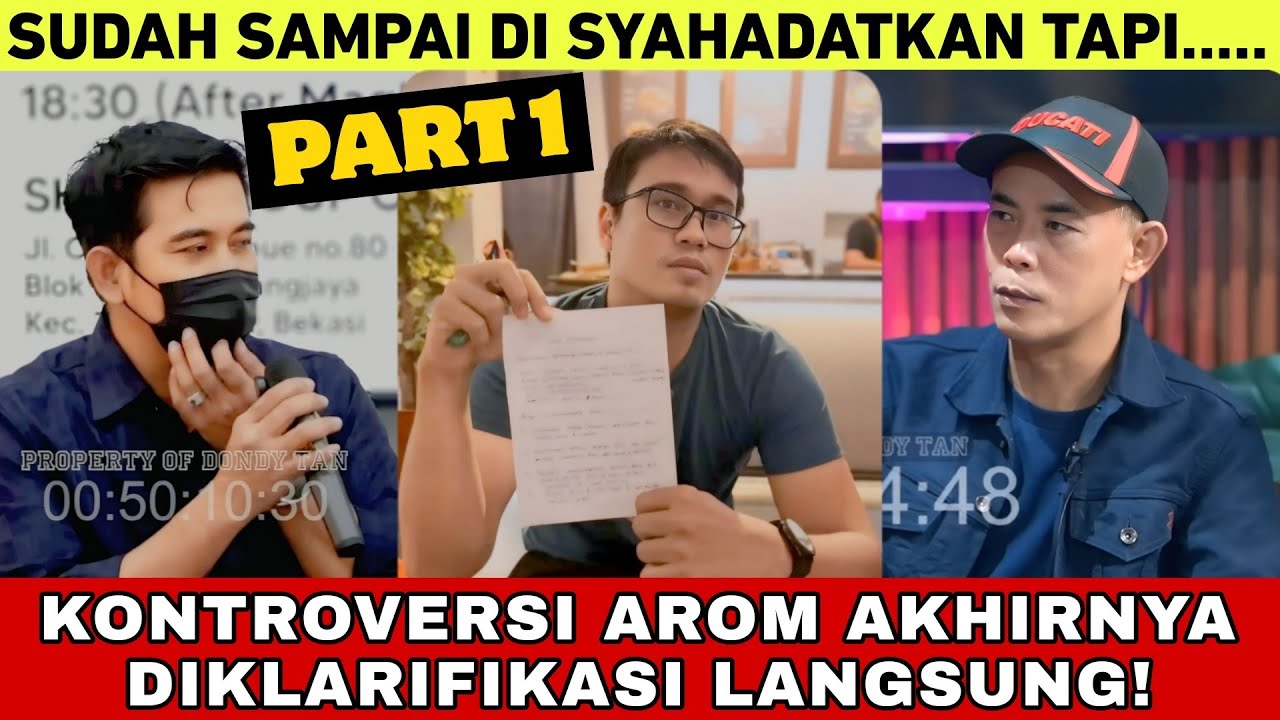 KONTROVERSI❗Koh Dondy Tan Bongkar Identitas Arom‼️ Bukan Mualaf Dan Bukan Pendeta⁉️😱