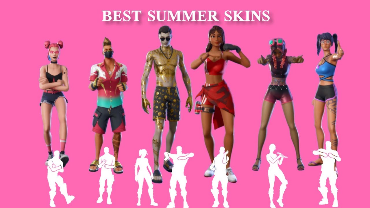 ЛУЧШАЯ демонстрация летних скинов fortnite с танцами и эмоциями из серии Icon|Midsummer Midas,