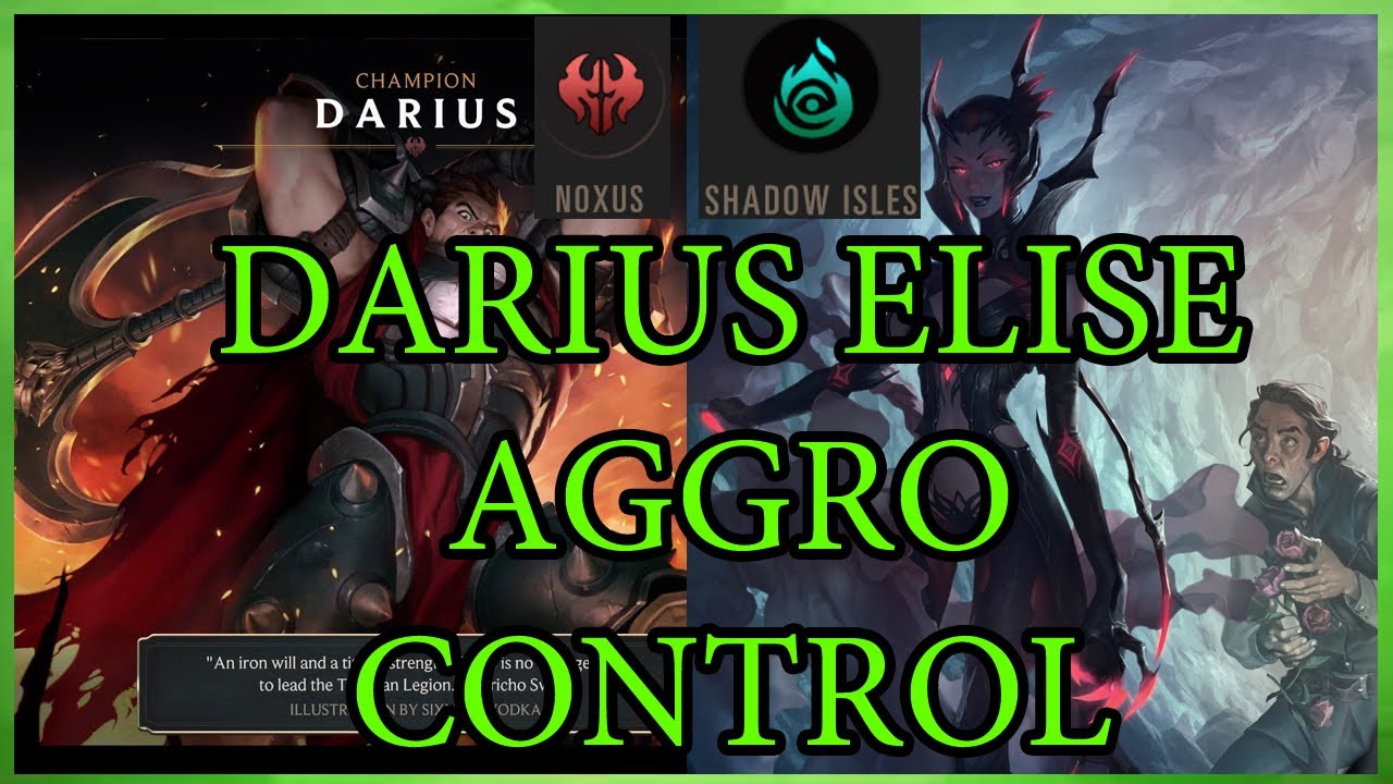 Death Dealers Darius Elise Noxus+Shadow Isles Aggro Control Deck Guide!! (Legends Of Runettera)!!
