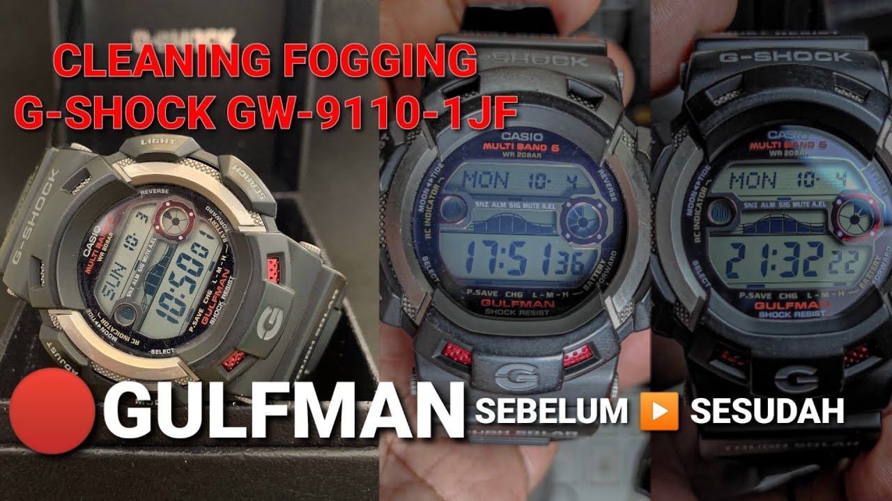 Deep Clean Solar Panel Casio G-SHOCK GW-9110
