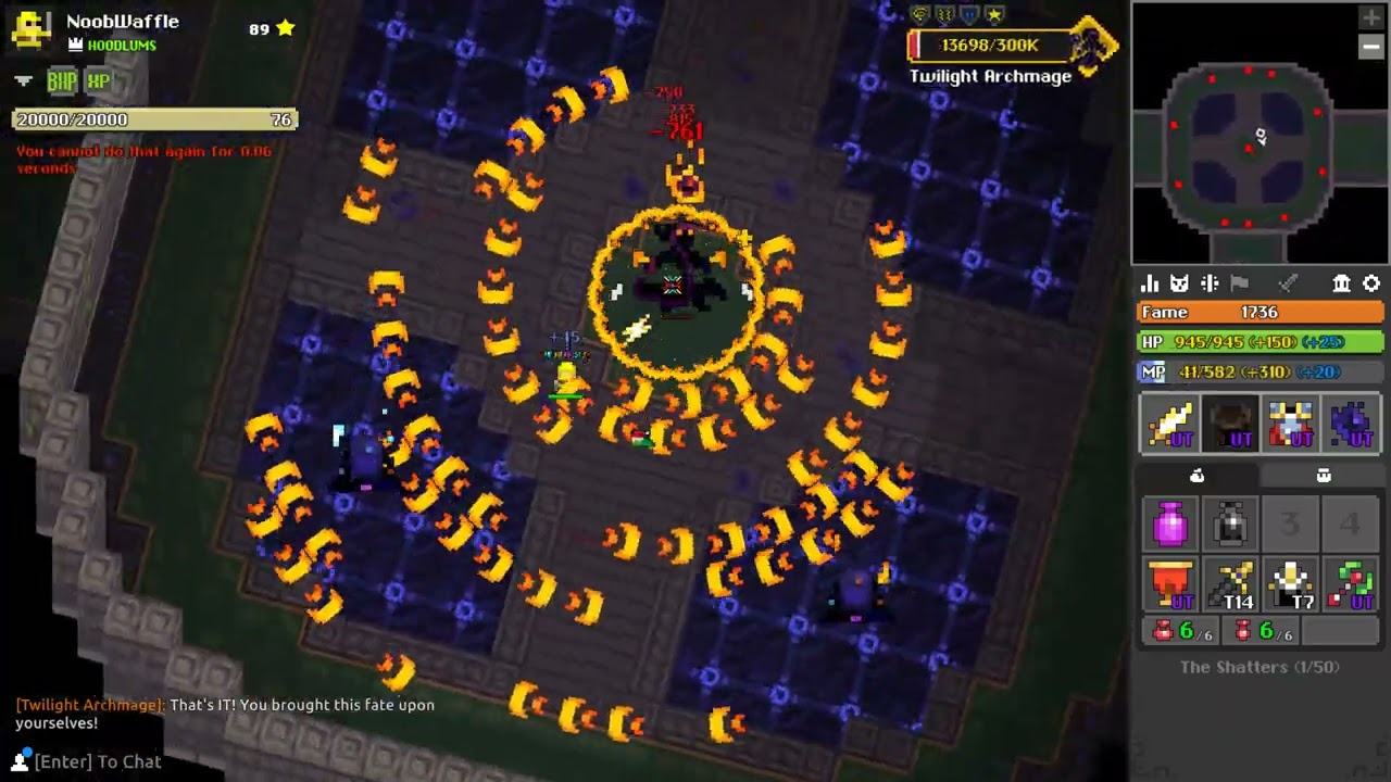 (rotmg) Yellow Warrior Solo Shatters (17:42)