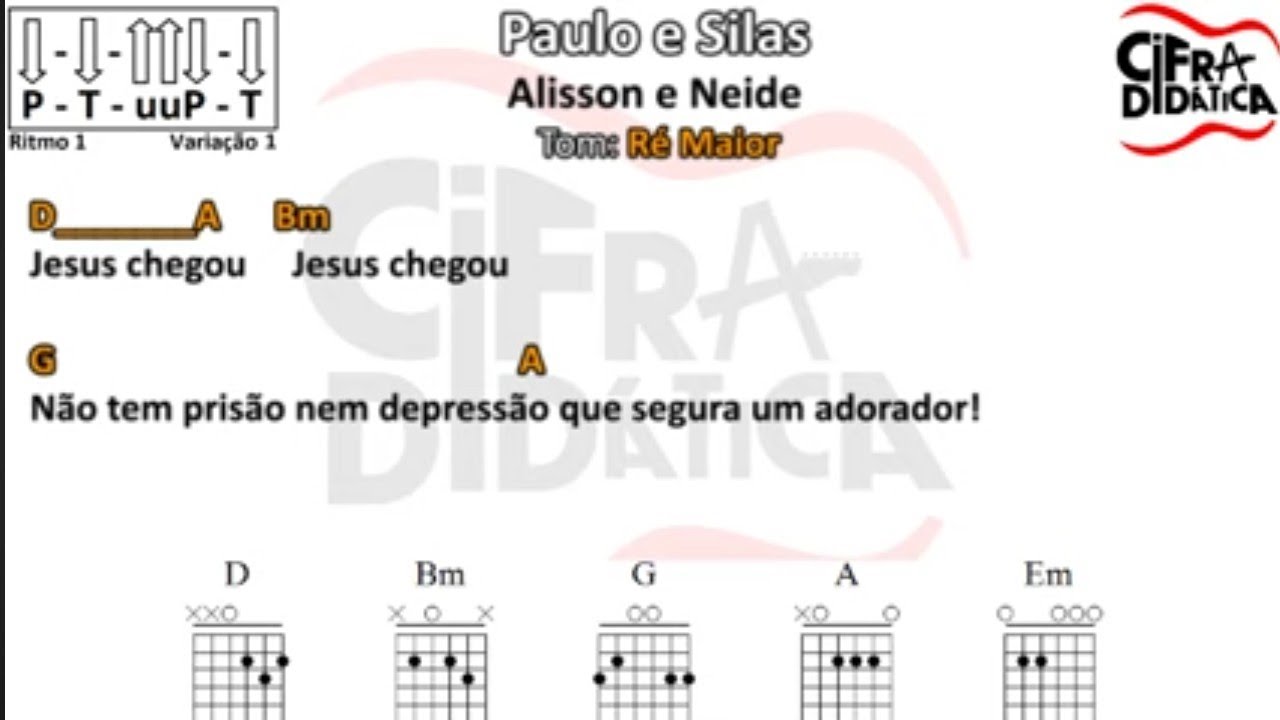 Alisson e Neide - Paulo e Silas - CIFRA SIMPLIFICADA