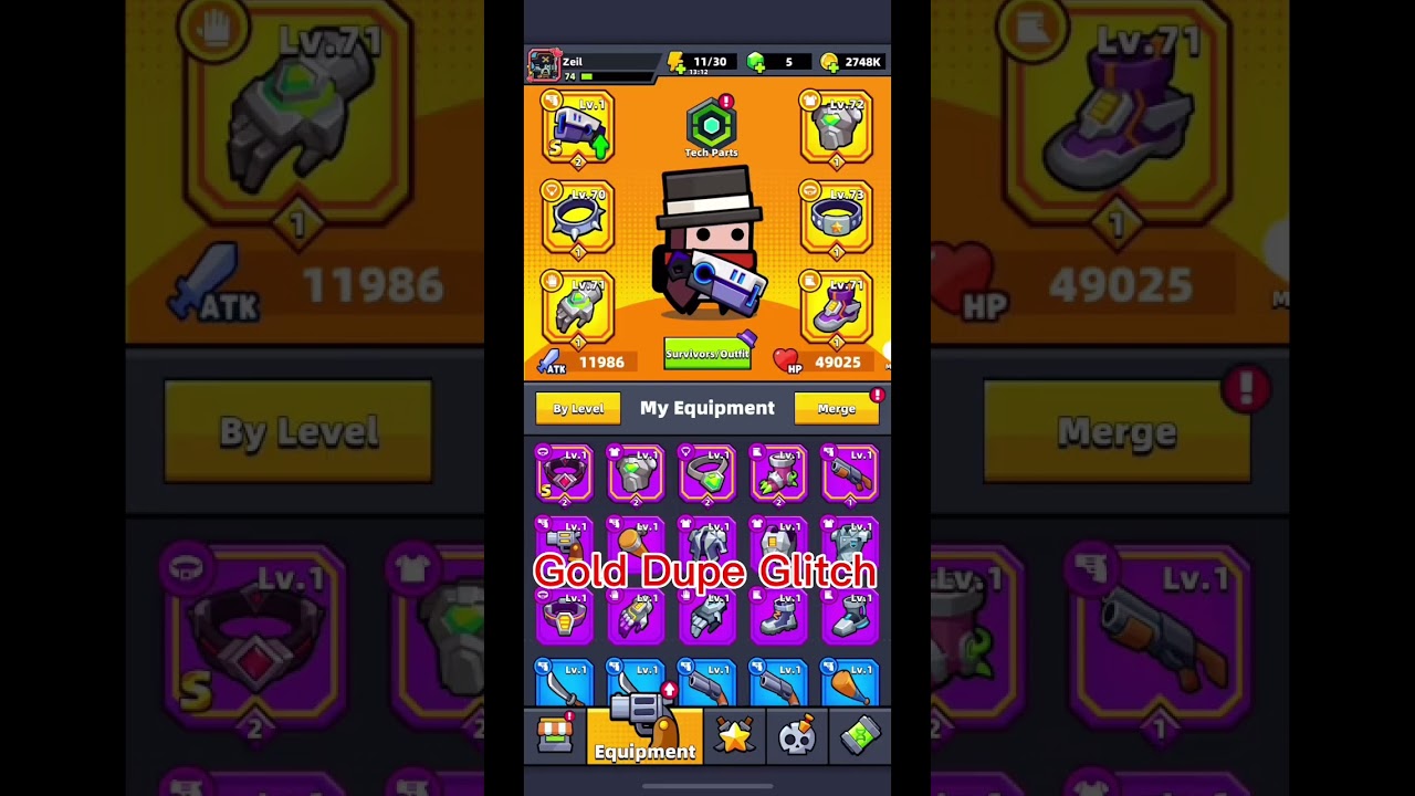 Survivor.io gold duplication glitch