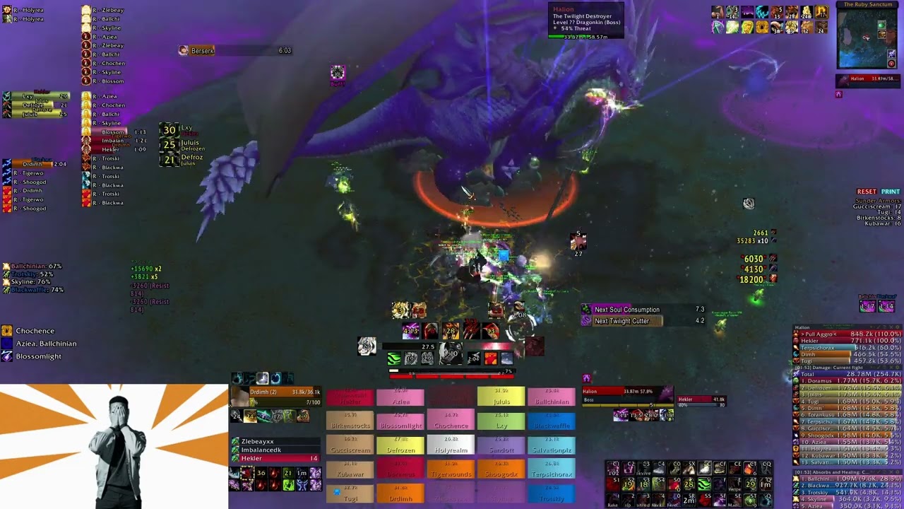 Halion 25 heroic 1 meteor - Death - feral cat pov