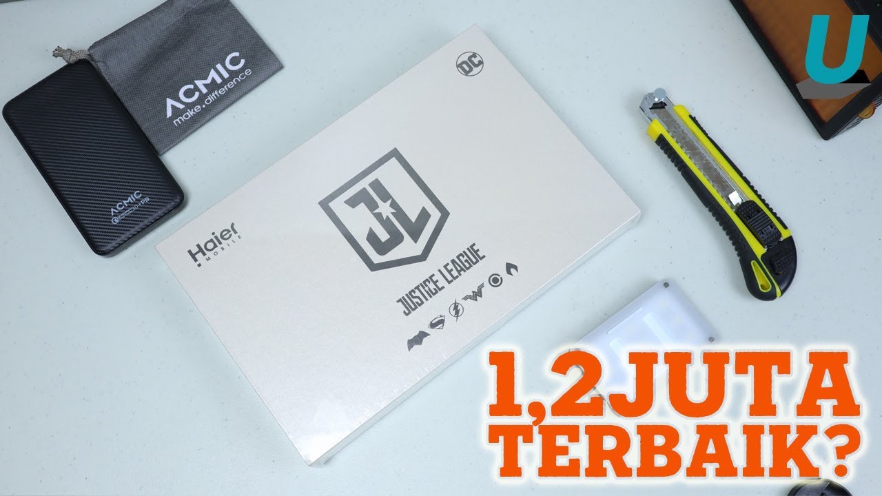 1,2 JUTA Bisa Qualcomm Quickcharge + USB Type-C, Unboxing Haier Leisure L7 Justice League Edition