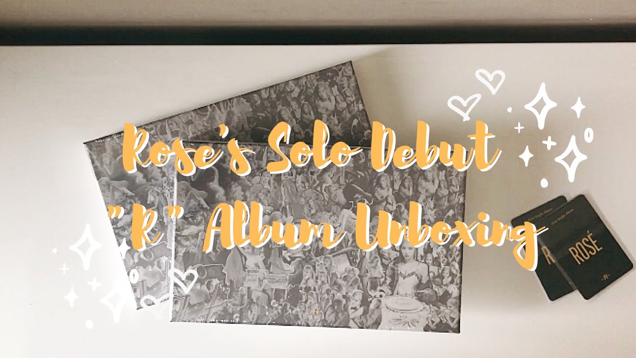 unboxing blackpink Ros&eacute;'s solo debut album 