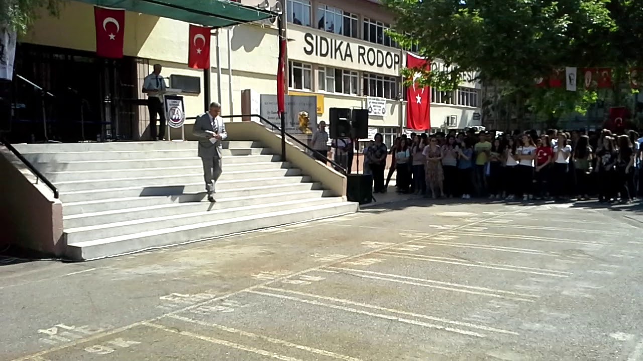19 mayıs Kutlama Töreni Sıdıka Rodop Lisesi