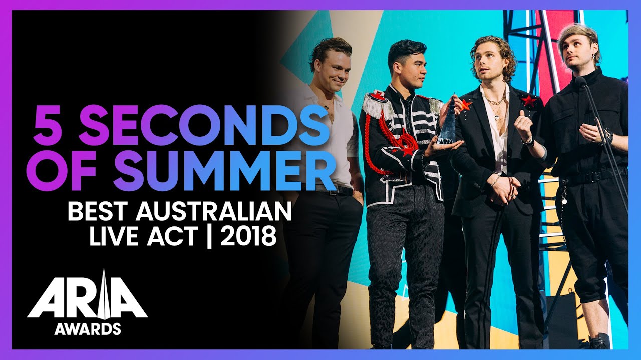 5 Seconds Of Summer победили в номинации «Лучший австралийский концертный исполнитель» | ARIA Awa...