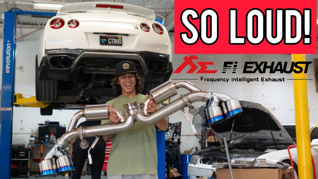 MAKING THE LOUDEST NISSAN GTR IN THE WORLD!! (New Fi Exhaust!)