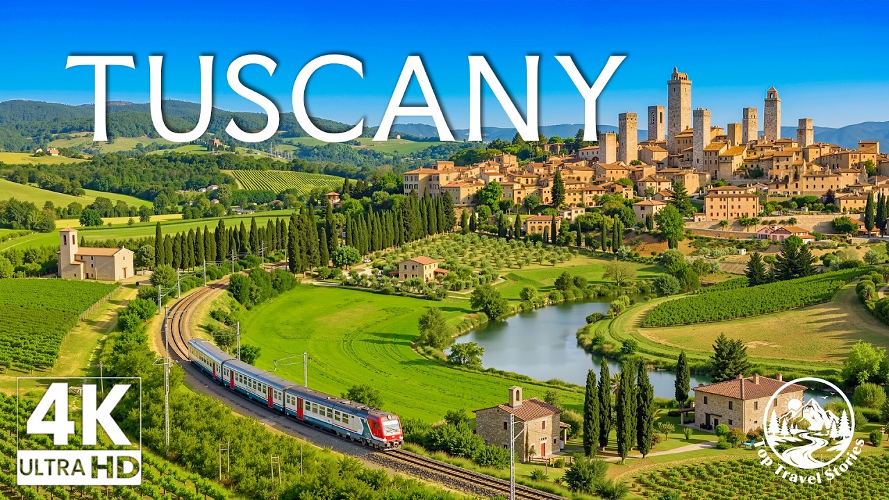 Tuscany, Italy 4K 🇮🇹 Rolling Countryside, Historic Villages & Peaceful Nature Views