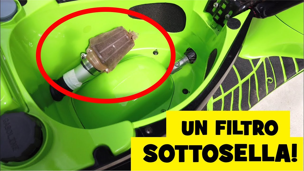 Come installare il filtro sotto la sella dello scooter! - Fab World