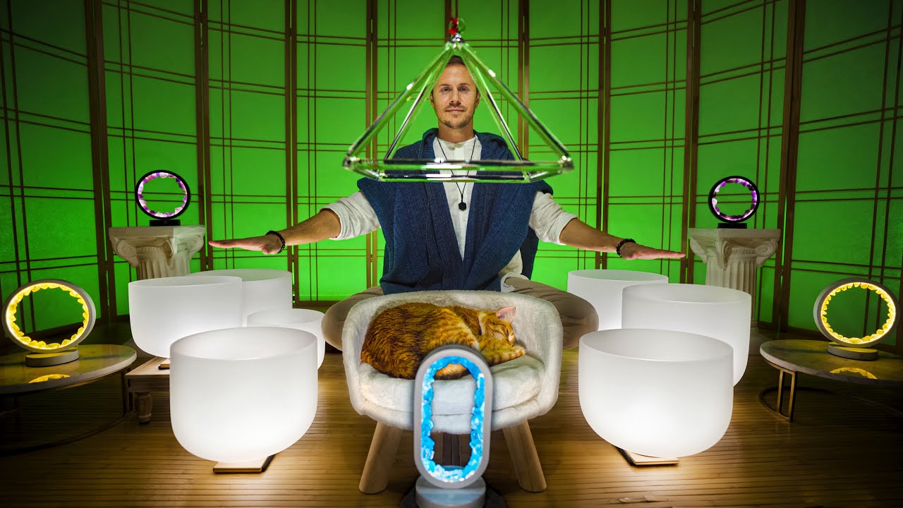 Activate All 10 Chakras - Healing Music for Restoring Your Energy | Crystal Pyramid & Singing Bowls