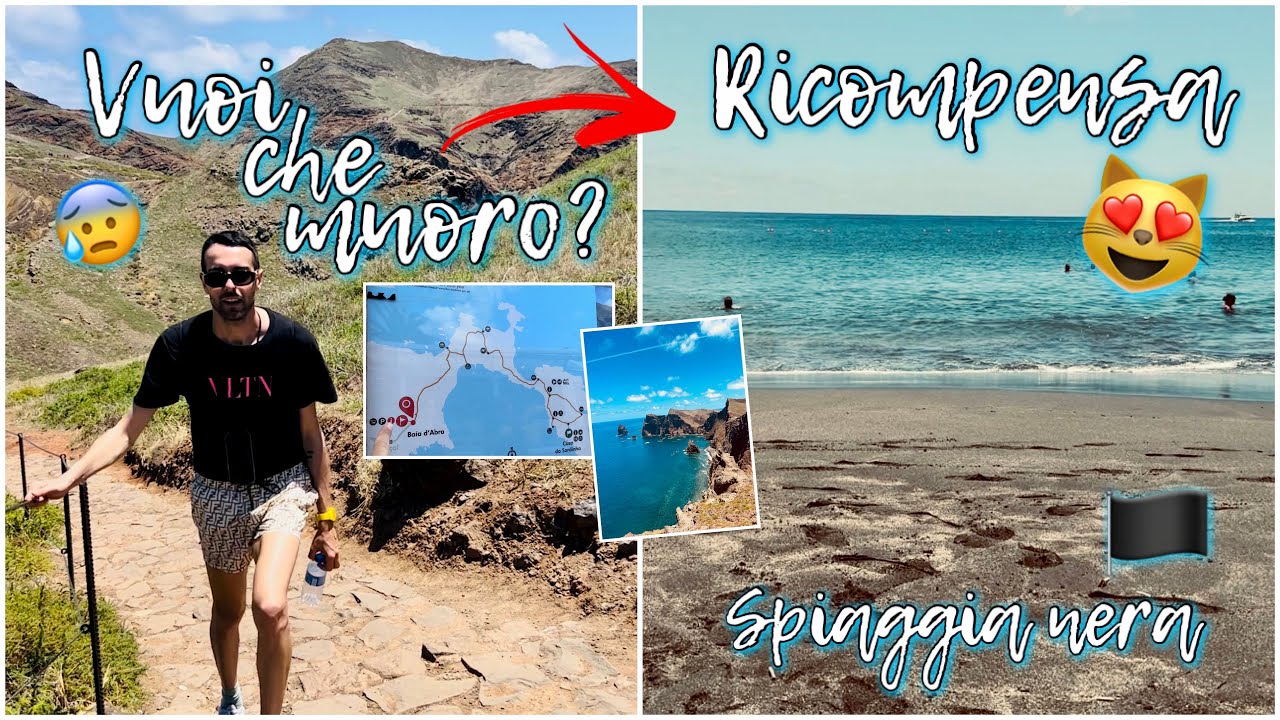 INIZIAMO AD ESPLORARE L’ISOLA: PRIMO TREKKING A MADEIRA E RELAX ALLA SPIAGGIA NERA! | Vlog Day02