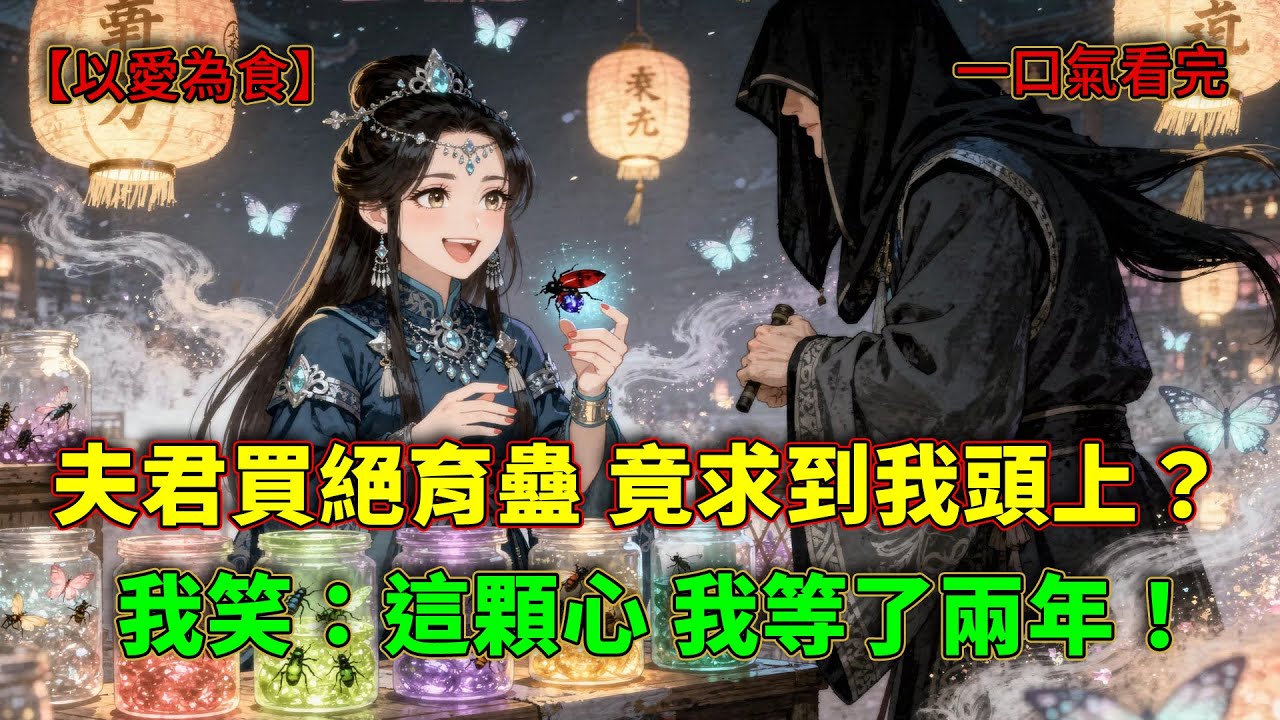 「夫君要在鬼市買絕育蠱，卻不知賣家是我！」我賣命賣蠱供他念書，他卻要斷我子嗣迎娶千金？看苗疆蠱女如何將計就計，誘捕負心世子！