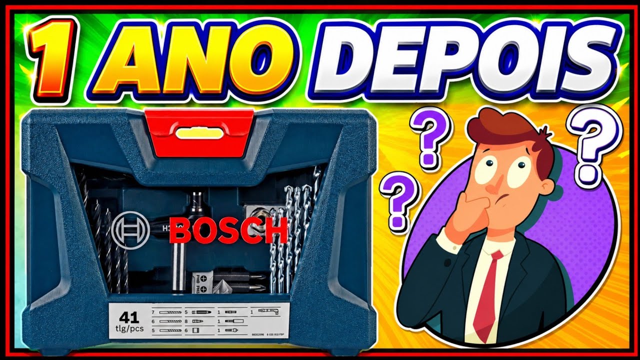 Kit acessórios v line bosch 41 peças vale a pena depois de 1 ano de uso? brocas bits