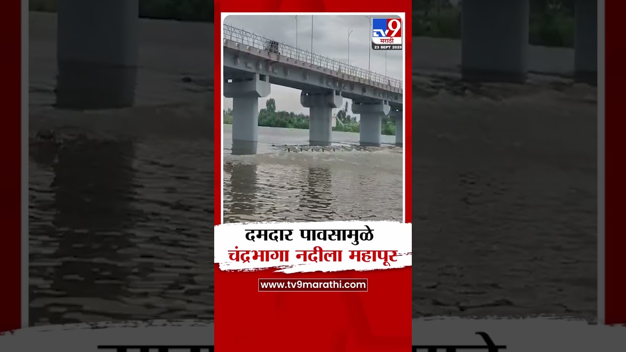 Solapur | दमदार पावसामुळे नदीला महापूर | Solapur Rain Updates