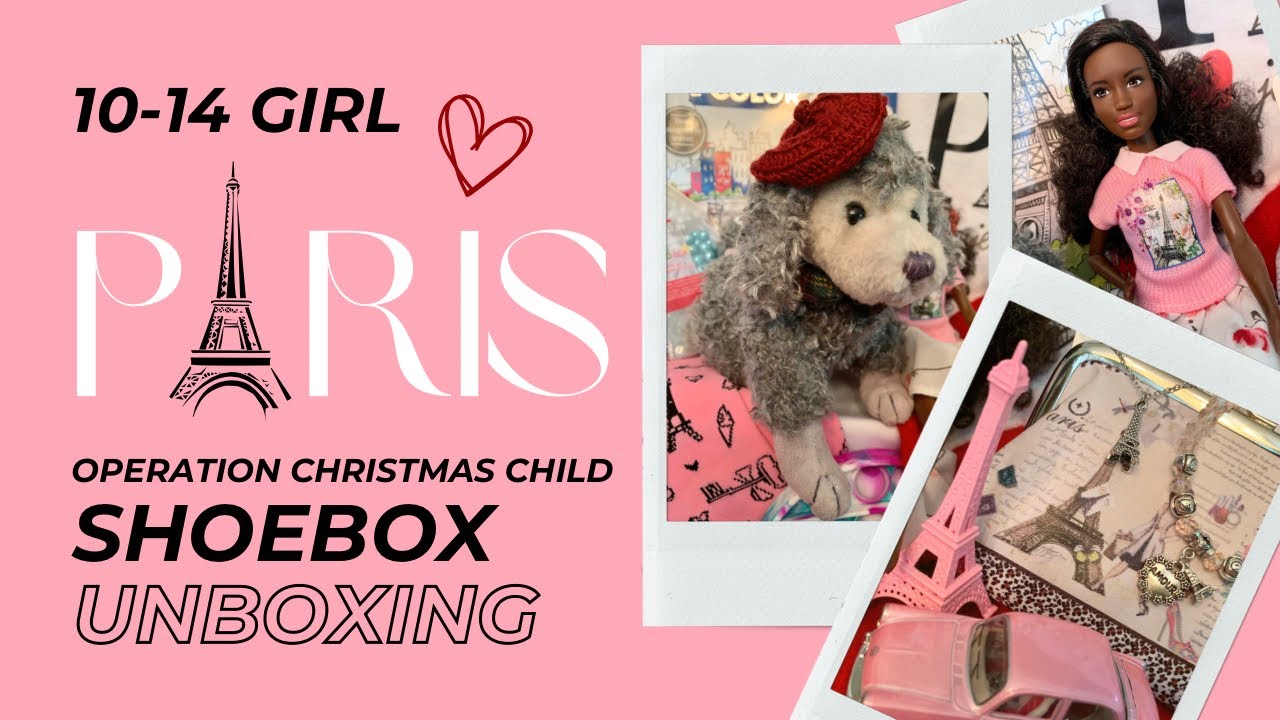 Operation Christmas Child - Girl 10-14 🇫🇷 PARIS THEMED SHOEBOX GIFT - OCC 2023