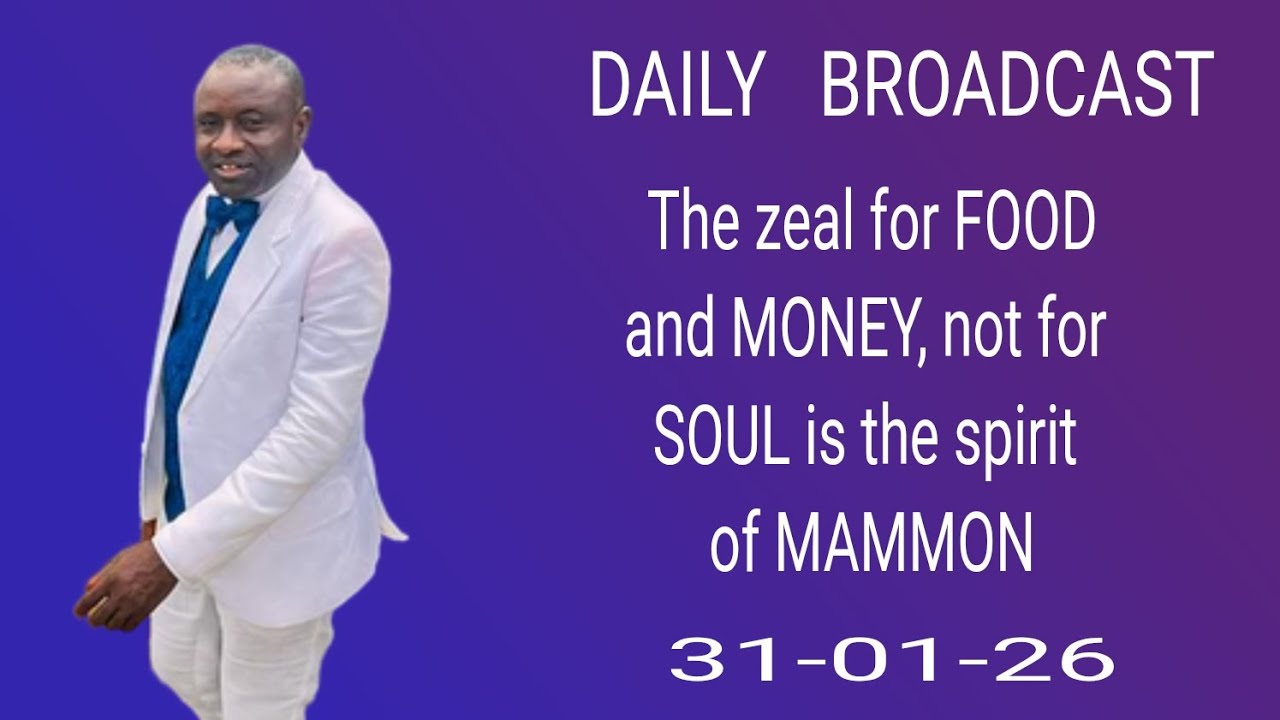 The zeal for FOOD and MONEY, not for SOUL is the spirit of MAMMON