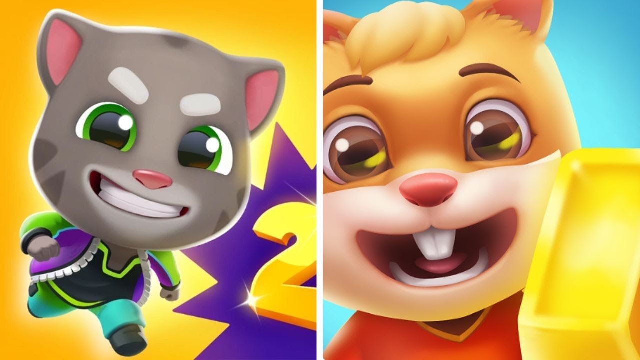 Talking Pet Gold Run Vs Talking Tom Time Rush ✨🎉🧨 Walkthrough Max Gameplay HK6578