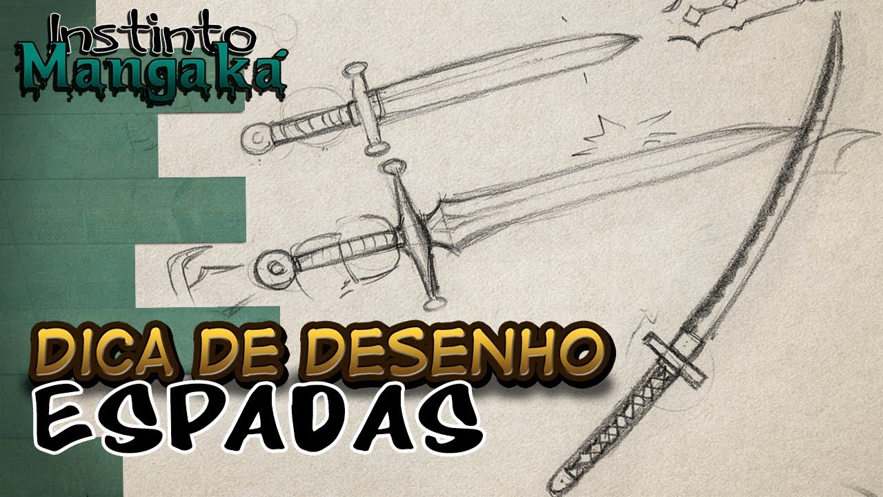 Passo a passo para desenhar ESPADAS| Dica de Desenho