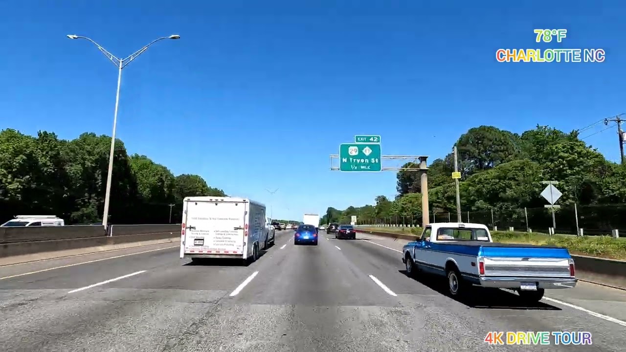 MASSIVE CAR FIRE 🔥 - CHARLOTTE NC - INTERSTATE 85 ON A PERFECTLY CLEAR SUNNY DAY