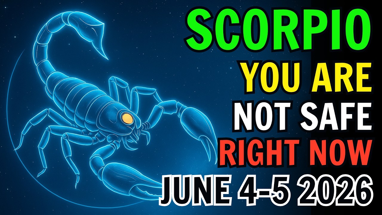 SCORPIO ♏ 🚫 ALERT ❗YOU ARE NOT SAFE RIGHT NOW 😨 HOROSCOPE FOR JUNE 4 AND 5 2026 🔮