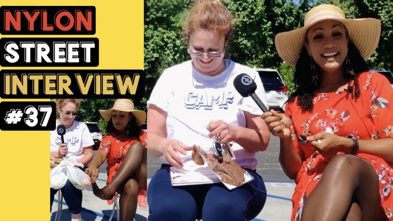 We Are Giving Away Pantyhose!  Nylon Gift 🎁for Interviewee!  Nylon Street Interview #37