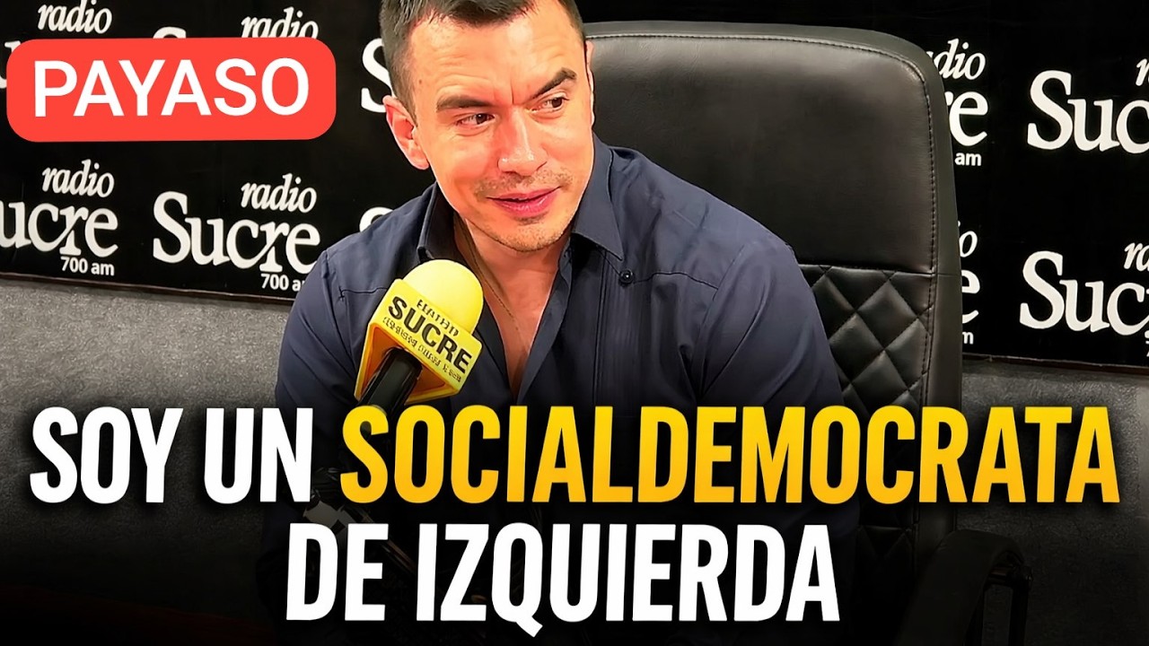 ENTREVISTA EN RADIO SUCRE: NOBOA DICE QUE ES DE IZQUIERDA. ENGAÑO O BURLA AL PUEBLO?