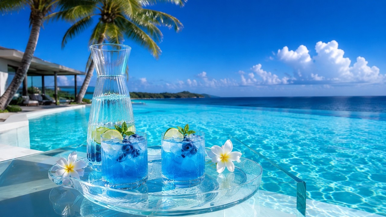 Luxury Beach Lounge 🌊 | Тропическая Атмосфера у Бассейна &middot; Chillout для Работы и Отдыха