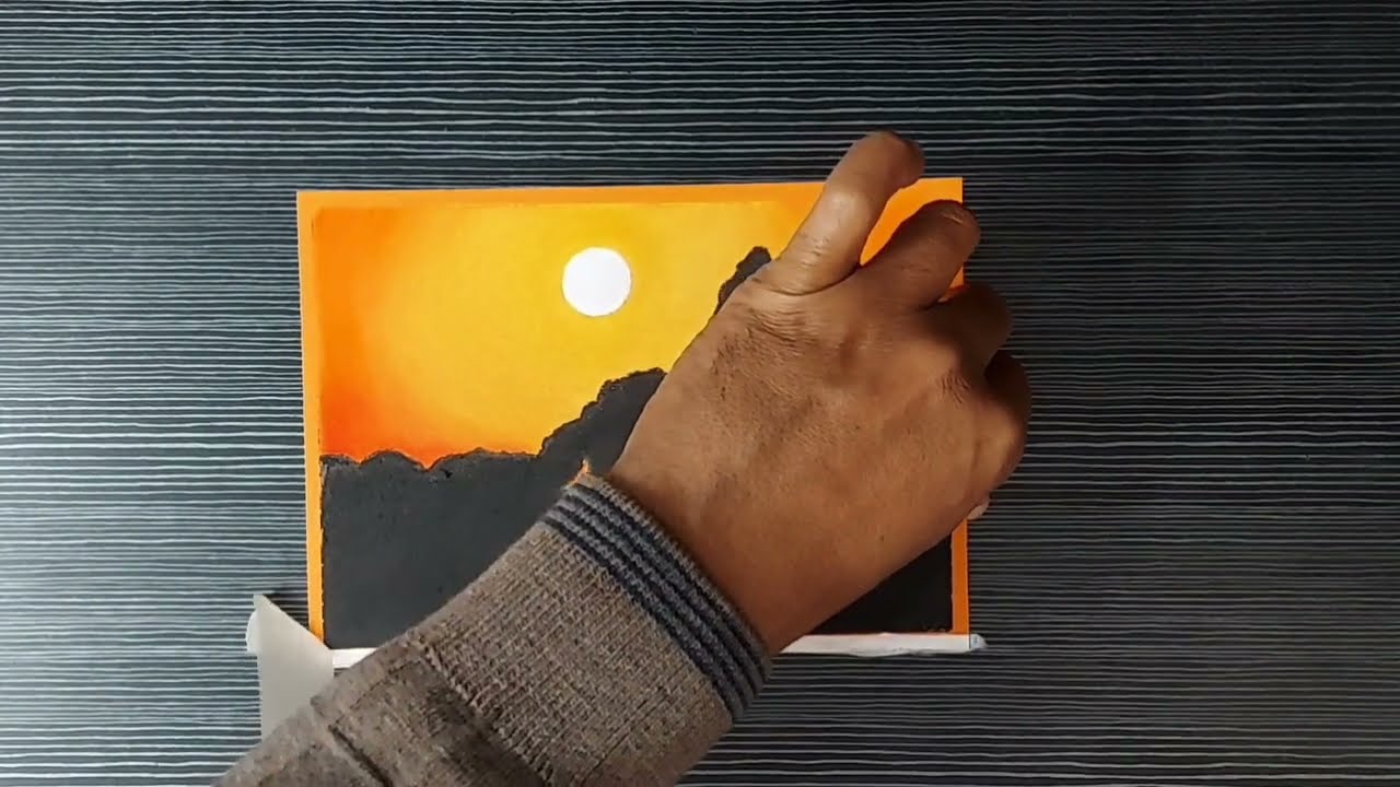 Easy Oil Pastels Painting | Beautiful Scenery