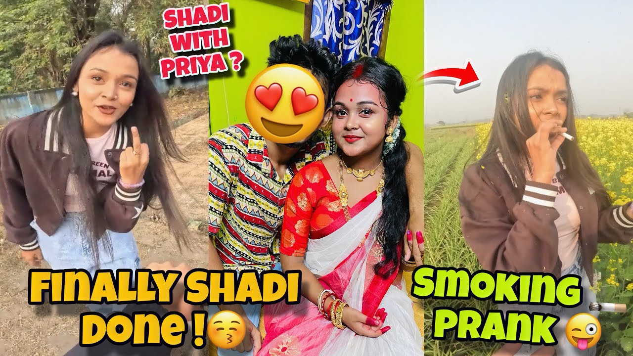 Smoking Prank on Me 😂 Finally Hamara Shadi Ho Gaya ✅❤️‍🔥
