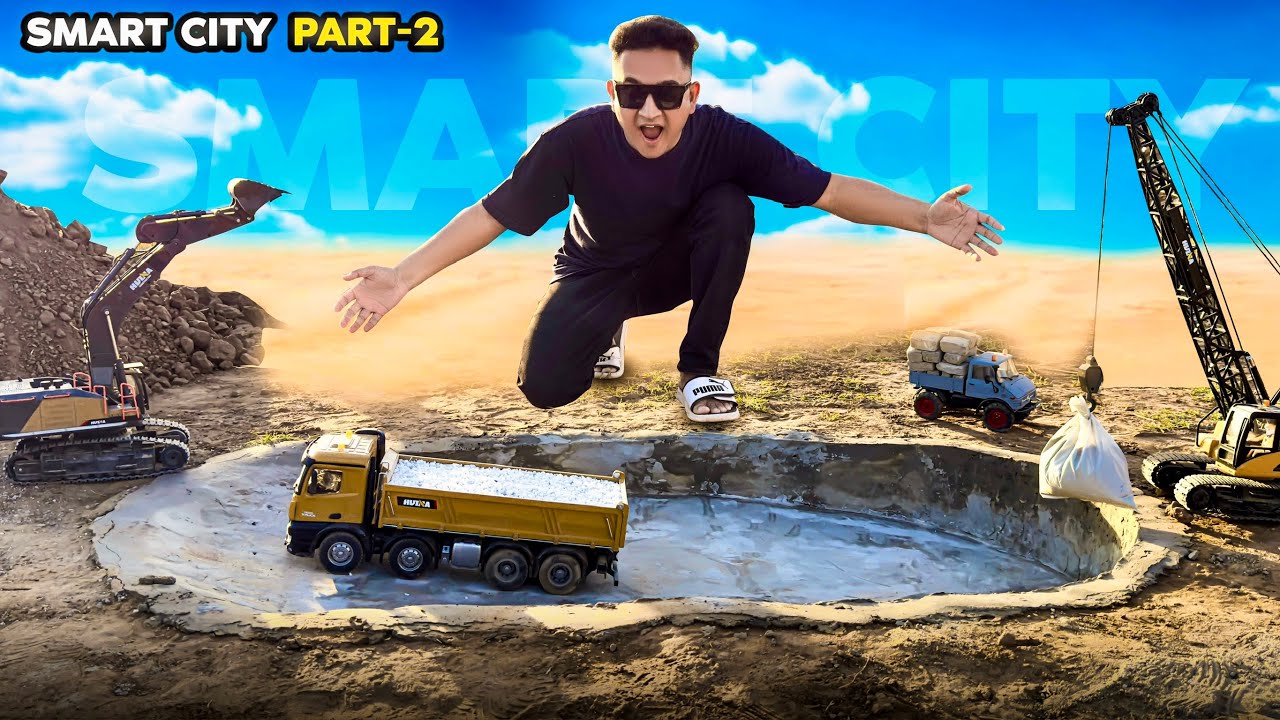 Building a WaterPark with RC Machines! 🏗️🚧 | Smart City Part 2