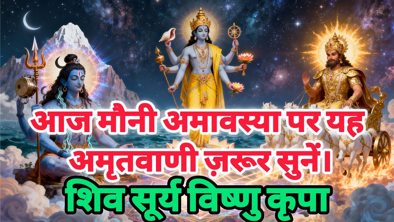 मौनी अमावस्या विशेष अमृतवाणी | शिव सूर्य विष्णु कृपा | सुनते ही बदल जाएगा भाग्य