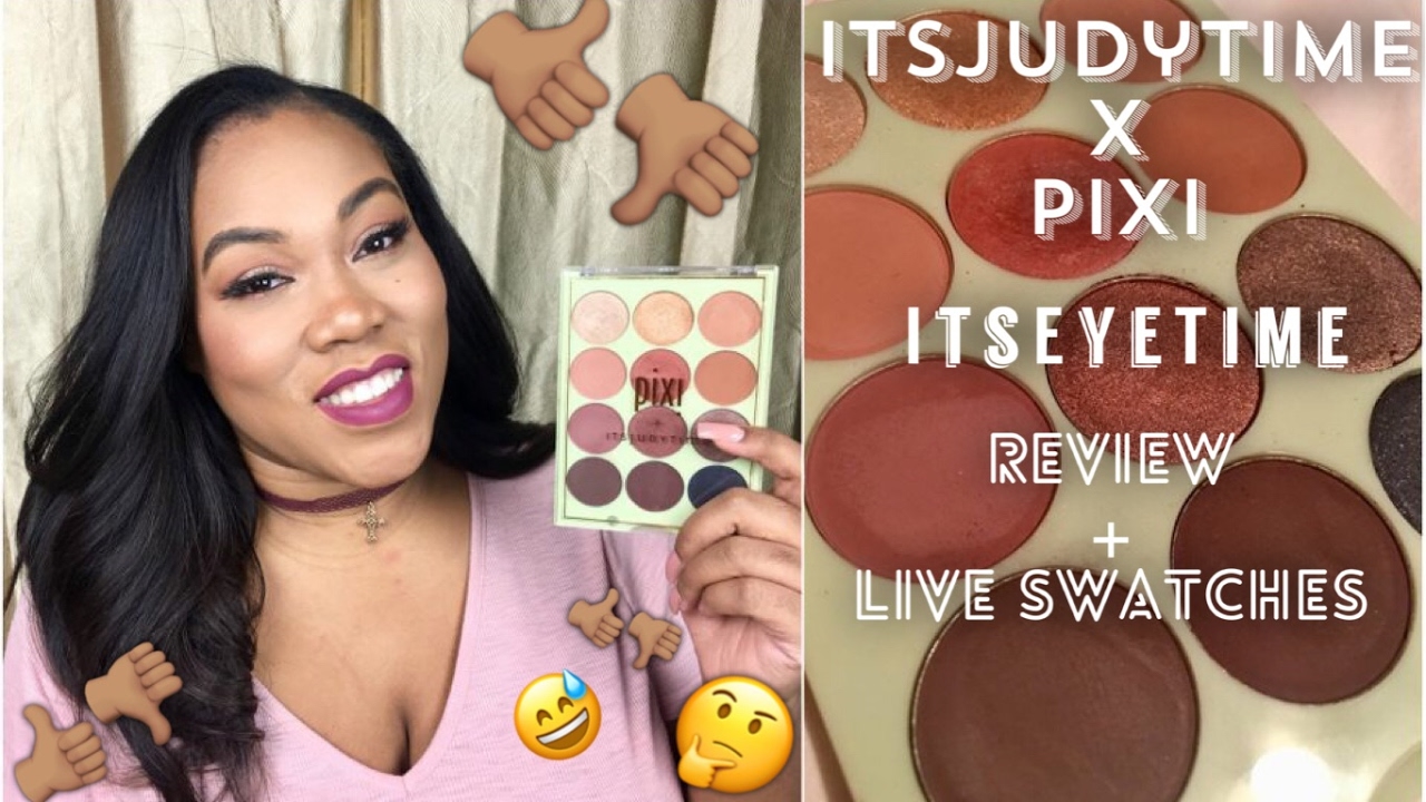 ITSJUDYTIME x PIXI Eye Palette Review + Live Swatches (on brown skin) | Sophia Starla