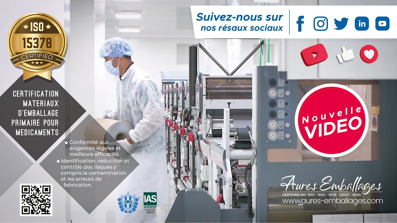 Aures Emballages : Salle blanche ISO 05