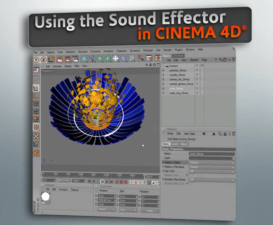 Using the Sound Effector in CINEMA 4D