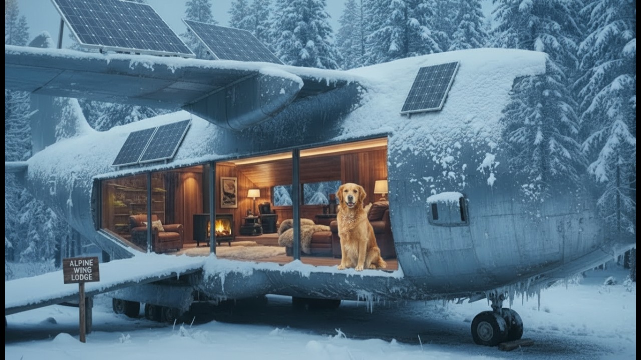 Building a House Inside a Frozen Boeing 747 Plane | Full Survival Construction Journey