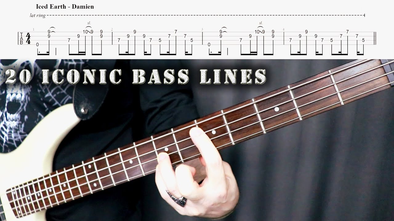 20 Iconic Bass Guitar Lines / Intros (Vol 1) | With Tabs